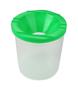 Brush pot wit lid, plastic, COOL BY VICTORIA, assorted colours